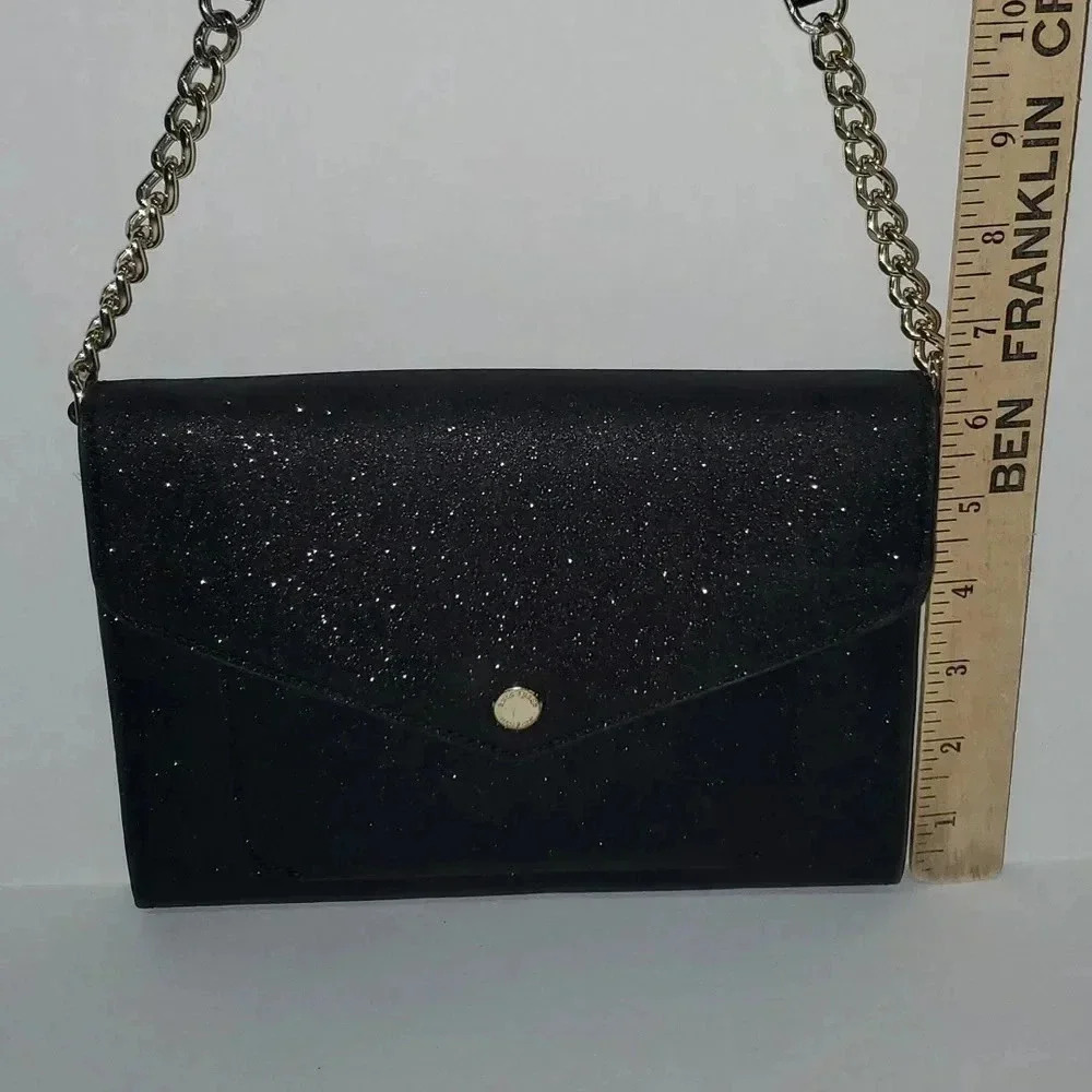Kate Spade Black Tinsel Flap Crossbody